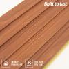 imageArt3d WPC Slat Wall Panels 8Pack 108 x 6 Inch 3D Wall Accents for Interior Wall Decor Living Room Bedroom BlackTeak