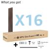 imageArt3d WPC Slat Wall Panels 8Pack 108 x 6 Inch 3D Wall Accents for Interior Wall Decor Living Room Bedroom BlackWalnut