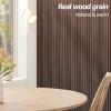 imageArt3d WPC Slat Wall Panels 8Pack 108 x 6 Inch 3D Wall Accents for Interior Wall Decor Living Room Bedroom BlackWalnut