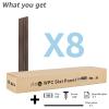 imageArt3d WPC Slat Wall Panels 8Pack 108 x 6 Inch 3D Wall Accents for Interior Wall Decor Living Room Bedroom BlackWalnut