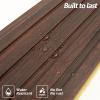 imageArt3d WPC Slat Wall Panels 8Pack 108 x 6 Inch 3D Wall Accents for Interior Wall Decor Living Room Bedroom BlackWalnut