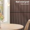 imageArt3d WPC Slat Wall Panels 8Pack 108 x 6 Inch 3D Wall Accents for Interior Wall Decor Living Room Bedroom BlackWalnut
