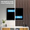imageArt3d WPC Slat Wall Panels 8Pack 108 x 6 Inch 3D Wall Accents for Interior Wall Decor Living Room Bedroom BlackWalnut
