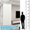 imageArt3d WPC Slat Wall Panels 8Pack 108 x 6 Inch 3D Wall Accents for Interior Wall Decor Living Room Bedroom BlackWhite