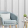 imageArt3d WPC Slat Wall Panels 8Pack 108 x 6 Inch 3D Wall Accents for Interior Wall Decor Living Room Bedroom BlackWhite