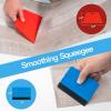 imageArt3d Wallpaper Smoothing Tool Kits MultiFunction Smoothing Tool Set for Peel and Stick Contact Paper Vinyl Window Film Car WrapPractical Style H