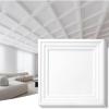 imageArt3d 12Pack 2424 Inch PVC Waterproof Drop Ceiling Tiles for Home Dcor  2x2 ft 3D Modern Ceiling Panel for Suspended Grid BlackWhite