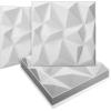 imageArt3d 20Pack Sound Proof Wall Panels Diamond Design 3D Textured Acoustic Wall Panels for Sound Absorbing Accent Wall Panels for Gaming Room Bedroom Living Room  118quotx118quot BlackWhite