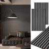 imageArt3d 2Pack 48quot x 24quot Acoustic Wood Panels for Wall Soundproof Wood Slat Panel for Wall and Ceiling 3D Fluted Sound Absorbing Paneling for Interior Wall Decor Living Room Bedroom  WalnutSmoky Oak