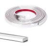 imageArt3d 30 Ft Peel and Stick Flexible Vinyl Molding Trim for Wall Tile Edges Kitchen backsplash Mirrior Frame in SliverStainless Steel