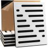 imageArt3d 6Pack SelfAdhesive Soundproof Acoustic Panels for Wall 16 x 12 Inch Wave Design Noise Block with Polyester ampamp Foam for Bedroom Studio OfficeWhite  Style2