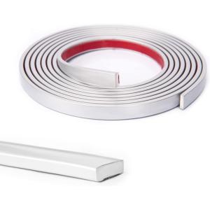 imageArt3d 30 Ft Peel and Stick Flexible Vinyl Molding Trim for Wall Tile Edges Kitchen backsplash Mirrior Frame in SliverSilver