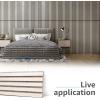 imageArt3d 2 Wood Slat Acoustic Panels for Wall and Ceiling  3D Fluted Sound Absorbing Panel with Wood Finish  Matte BlackWhite Elm
