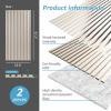 imageArt3d 2 Wood Slat Acoustic Panels for Wall and Ceiling  3D Fluted Sound Absorbing Panel with Wood Finish  Matte BlackWhite Elm