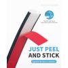 imageArt3d 25 Ft Peel and Stick Trim for Backsplash Tile Edge SelfAdhesive Liner for Corner Decor in Stainless SteelBlack