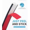 imageArt3d 25 Ft Peel and Stick Trim for Backsplash Tile Edge SelfAdhesive Liner for Corner Decor in Stainless SteelBlack