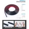 imageArt3d 25 Ft Peel and Stick Trim for Backsplash Tile Edge SelfAdhesive Liner for Corner Decor in Stainless SteelBlack