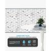 imageArt3d 25 Ft Peel and Stick Trim for Backsplash Tile Edge SelfAdhesive Liner for Corner Decor in Stainless SteelSilver