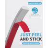 imageArt3d 25 Ft Peel and Stick Trim for Backsplash Tile Edge SelfAdhesive Liner for Corner Decor in Stainless SteelSilver