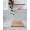 imageArt3d 25 Ft Peel and Stick Trim for Backsplash Tile Edge SelfAdhesive Liner for Corner Decor in Stainless SteelSilver