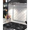imageArt3d 25 Ft Peel and Stick Trim for Backsplash Tile Edge SelfAdhesive Liner for Corner Decor in Stainless SteelStainless Steel