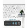 imageArt3d 25 Ft Peel and Stick Trim for Backsplash Tile Edge SelfAdhesive Liner for Corner Decor in Stainless SteelStainless Steel