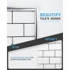imageArt3d 25 Ft Peel and Stick Trim for Backsplash Tile Edge SelfAdhesive Liner for Corner Decor in Stainless SteelStainless Steel