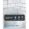 imageArt3d 25 Ft Peel and Stick Trim for Backsplash Tile Edge SelfAdhesive Liner for Corner Decor in Stainless SteelWhite