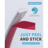 imageArt3d 25 Ft Peel and Stick Trim for Backsplash Tile Edge SelfAdhesive Liner for Corner Decor in Stainless SteelWhite