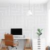 imageArt3d 6Pack SelfAdhesive Acoustic Wall Panels for Home Dcor 24 x 24 Inch Soundproofing Panels for Office Studio Bedroom  High Noise Absorption Polyester Fiber White