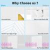 imageArt3d 6Pack SelfAdhesive Acoustic Wall Panels for Home Dcor 24 x 24 Inch Soundproofing Panels for Office Studio Bedroom  High Noise Absorption Polyester Fiber White