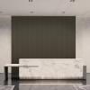 imageArt3d 8Pack 96 x 6in WPC Acoustic Slat Wall Panel for Modern Interior Decor TV Background Living Room Matte BlackGrey Oak
