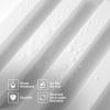 imageArt3d 8Pack 96 x 6in WPC Acoustic Slat Wall Panel for Modern Interior Decor TV Background Living Room Matte BlackMatte White
