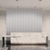 imageArt3d 8Pack 96 x 6in WPC Acoustic Slat Wall Panel for Modern Interior Decor TV Background Living Room Matte BlackMatte White