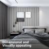 imageArt3d 8Pack 96 x 6in WPC Acoustic Slat Wall Panel for Modern Interior Decor TV Background Living Room Matte BlackMatte White
