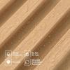 imageArt3d 8Pack 96 x 6in WPC Acoustic Slat Wall Panel for Modern Interior Decor TV Background Living Room Matte BlackOak