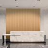 imageArt3d 8Pack 96 x 6in WPC Acoustic Slat Wall Panel for Modern Interior Decor TV Background Living Room Matte BlackOak