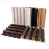 imageArt3d 8Pack 96 x 6in WPC Acoustic Slat Wall Panel for Modern Interior Decor TV Background Living Room Matte BlackSamples Pack