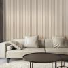 imageArt3d 8Pack 96 x 6in WPC Acoustic Slat Wall Panel for Modern Interior Decor TV Background Living Room Matte BlackWhite Ash