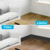 imageArt3d Flexible Wall Baseboard Molding Trim 4 Inch x 20 Feet Peel and Stick Vinyl Wall Base Trim BlackBlack