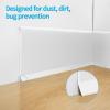 imageArt3d Flexible Wall Baseboard Molding Trim 4 Inch x 20 Feet Peel and Stick Vinyl Wall Base Trim BlackWhite