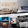 imageArt3d Peel and Stick Headboard for Full and Queen in White Pack of 9 Panels Sized 984quot x 2362quot 3D Soundproof Wall Panels Upholstered Wall Panel
