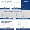 imageArt3d Peel and Stick Headboard for King Full and Queen in Grey Pack of 12 Wall Panels 3D Sized 984quot x 2362quot Soundproof UpholsteredBlack