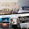 imageArt3d Peel and Stick Headboard for King Full and Queen in Grey Pack of 12 Wall Panels 3D Sized 984quot x 2362quot Soundproof UpholsteredBlack