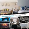 imageArt3d Peel and Stick Headboard for King Full and Queen in Grey Pack of 12 Wall Panels 3D Sized 984quot x 2362quot Soundproof UpholsteredBlack