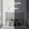 imageArt3d Peel and Stick Headboard for King Full and Queen in Grey Pack of 12 Wall Panels 3D Sized 984quot x 2362quot Soundproof UpholsteredGray