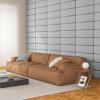 imageArt3d Peel and Stick Headboard for King Full and Queen in Grey Pack of 12 Wall Panels 3D Sized 984quot x 2362quot Soundproof UpholsteredVelvet Stone