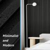 imageArt3d Slat Wall Panels WPC Soundproof 3D Wall Paneling for Interior Wall Decor TV Background 8Pack 96 x 6 in TeakBlack