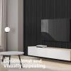 imageArt3d Slat Wall Panels WPC Soundproof 3D Wall Paneling for Interior Wall Decor TV Background 8Pack 96 x 6 in TeakBlack