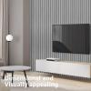 imageArt3d Slat Wall Panels WPC Soundproof 3D Wall Paneling for Interior Wall Decor TV Background 8Pack 96 x 6 in TeakGray Oak